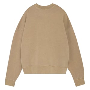 Palm Angels GD Curved Logo Beige Sweatshirt