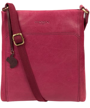 'Dink' Orchid Leather Cross Body Bag