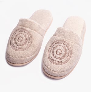 GANT CREST Unisex Mule Slippers Putty