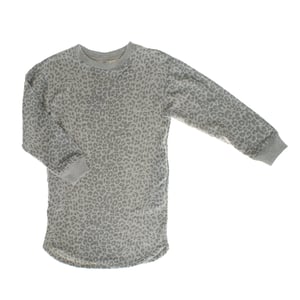 Sweatshirtklänning med rund hals 756387 tjej