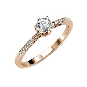 Destiny Ring - Roségoud en kristal