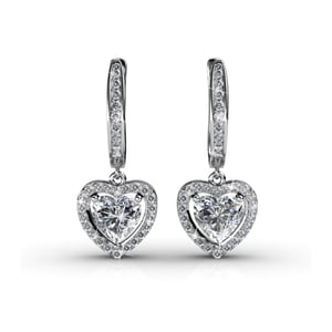 Only Love Oorbellen - Zilver en Kristal