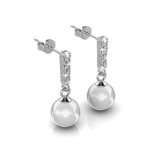 Mercury oorbellen - zilver en kristal