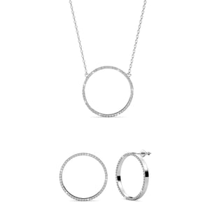 Olina Set - Silver och Kristall