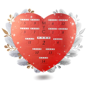 Surprise Heart Adventskalender - 14 juwelen - Goud, roségoud, zilver en kristal