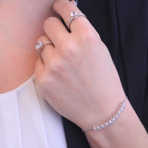 Crystal Mia Armbanden - Zilver en Kristal