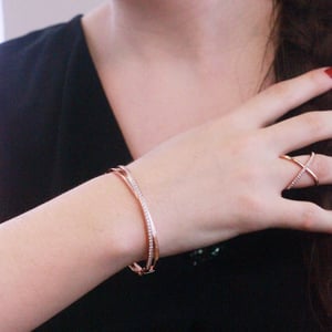 Criss Armbanden - Roségoud en Kristal