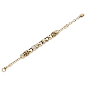 Stralende Charm Armbanden - Goud en Kristal