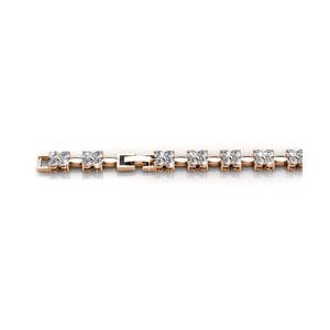 Schattige armbanden - Roségoud en kristal