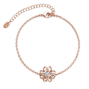 Narcissenarmbanden - Roségoud en kristal