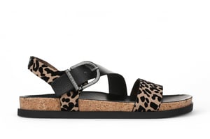 Blowfish Malibu Dames Luipaard Bruine Voetbed Sandalen - Lance