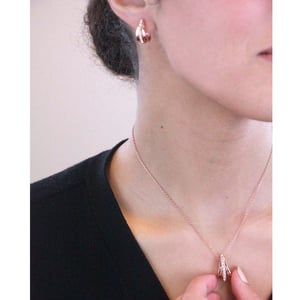 Aurielle Hoop Sets - Roségoud en Kristal