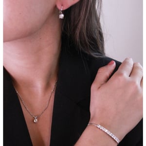 Mia Ronde Vernice Sets - Zilver en Kristal