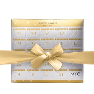 Adventskalender 13 juwelen en 11 parels - Destiny - Goud en Kristal