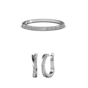 Glamour Criss Parures - Zilver en Kristal