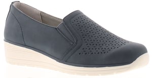 Ever So Soft Womens Wedges Comfort Cathy Slip On navy