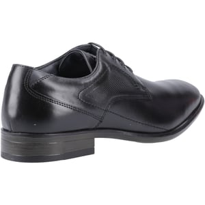 Pod Carl Leren Heren Zwarte Veterschoenen