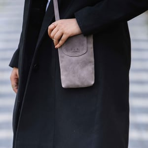 'THEA' Real Leather Mobile Phone Crossbody Bag