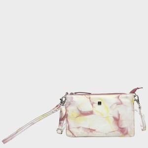 'TODD' Tie Dye Real Leather Crossbody Wristlet Bag