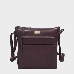 'AGATHA' Real Leather Crossbody Bag