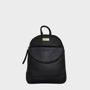 GEORGE' Pebble Grain Mini Leather Backpack