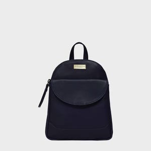 GEORGE' Pebble Grain Mini Leather Backpack