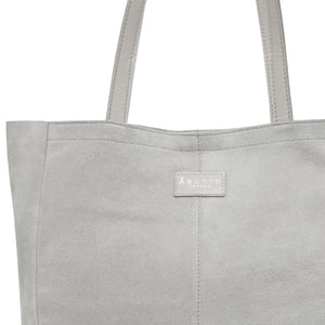 PAIGE' Metallic + Suede Real Leather Tote Bag