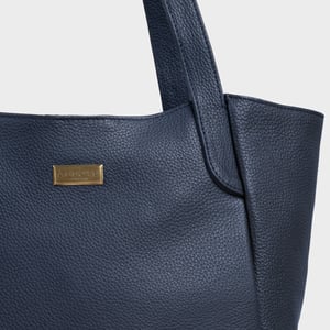 'URBAN TOTE' Pebble Grain Real Leather Work Tote Bag
