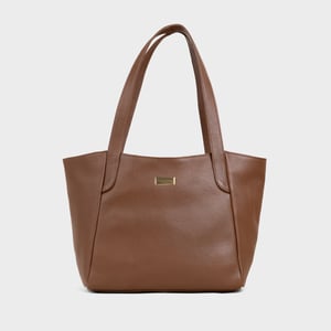'URBAN TOTE' Pebble Grain Real Leather Work Tote Bag