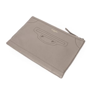 Blackout Zip Clutch Handbag