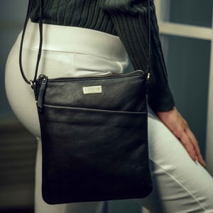 'LINBY' Pebble Grain Leather Crossbody Sling Bag
