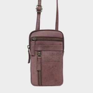 'BROOKE' Real Leather Mobile Phone Crossbody Bag