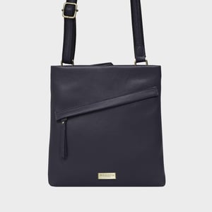 'FLORENCE' Pebble Grain Leather Crossbody Sling Bag