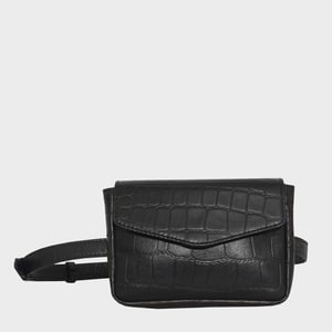 CAMELLA' Croc Leather Bum Belt Waist Festival Bag