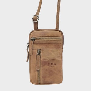 'BROOKE' Real Leather Mobile Phone Crossbody Bag