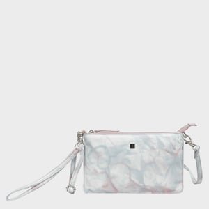 'TODD' Tie Dye Real Leather Crossbody Wristlet Bag