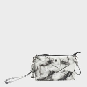 'TODD' Tie Dye Real Leather Crossbody Wristlet Bag