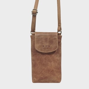 'THEA' Real Leather Mobile Phone Crossbody Bag