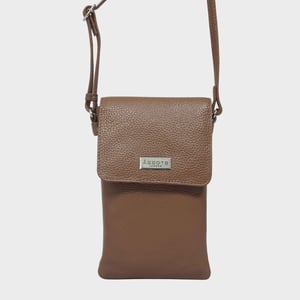 'MARIA' Full Grain Real Leather Crossbody Phone Bag