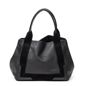 Small Navy Cabas Tote Shoulder Bag