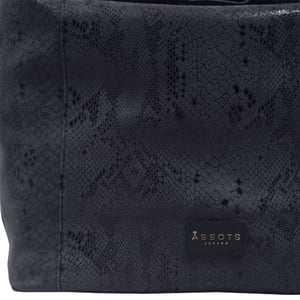 'Esme' Python Snake Real Leather Slouchy Hobo Bag
