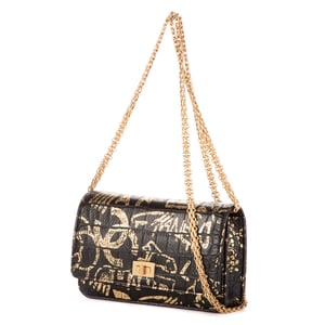 2.55 Graffiti Crocodile Reissue Wallet On Chain Schoudertas
