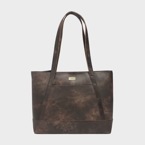 EVELYN' Real Leather Designer Tote Work Bag