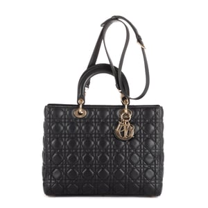 Large Lady Dior Zip GM Shoulder Bag