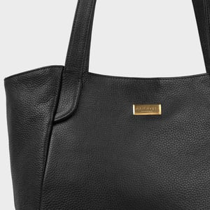 'URBAN TOTE' Pebble Grain Real Leather Work Tote Bag