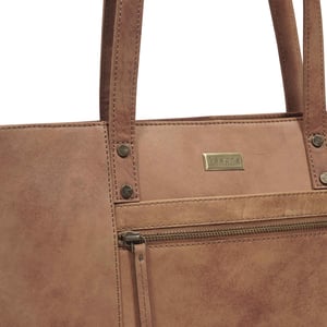 MILLIE' Real Leather Designer Tote Work Bag