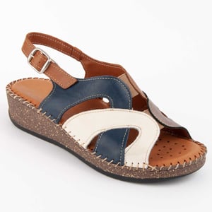 Purapiel Wedge Sandal Leida Blue