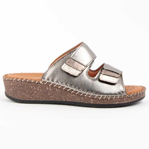 Purapiel Wedge Sandal Leida2 Silver