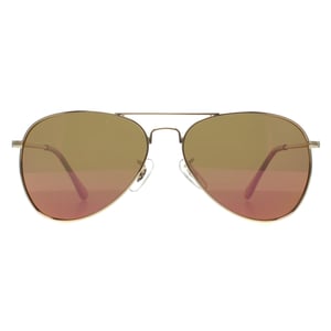 Prive Revaux Aviator Unisex Champagne Gold Pink Mirror Commando Mini