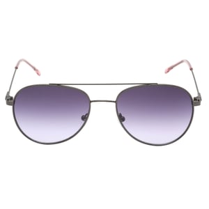 Calvin Klein paarse gradiëntlens gunmetal donkerzilveren zonnebril